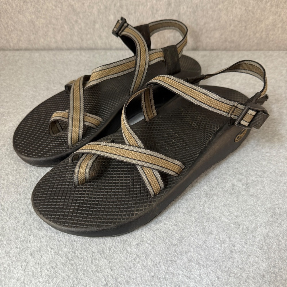 Chaco Z/2 Classic Sandals Strappy Black Tan‎ Gorpcore Casual Summer Mens Size 12